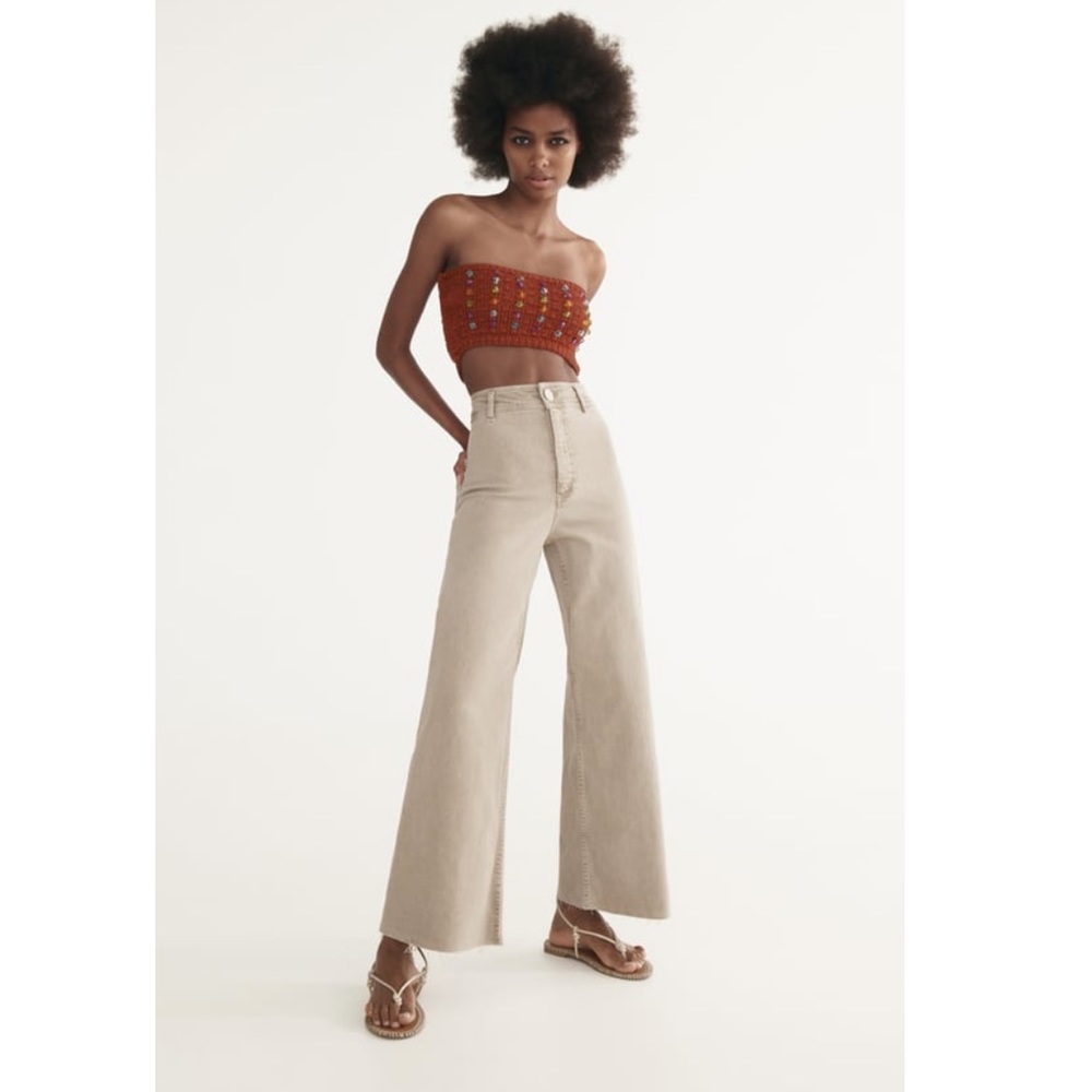 Zara Marine Straight jean in Stone.